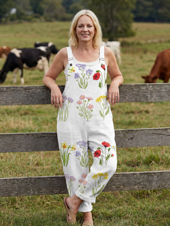 Velina | Garden Strap Jumpsuit