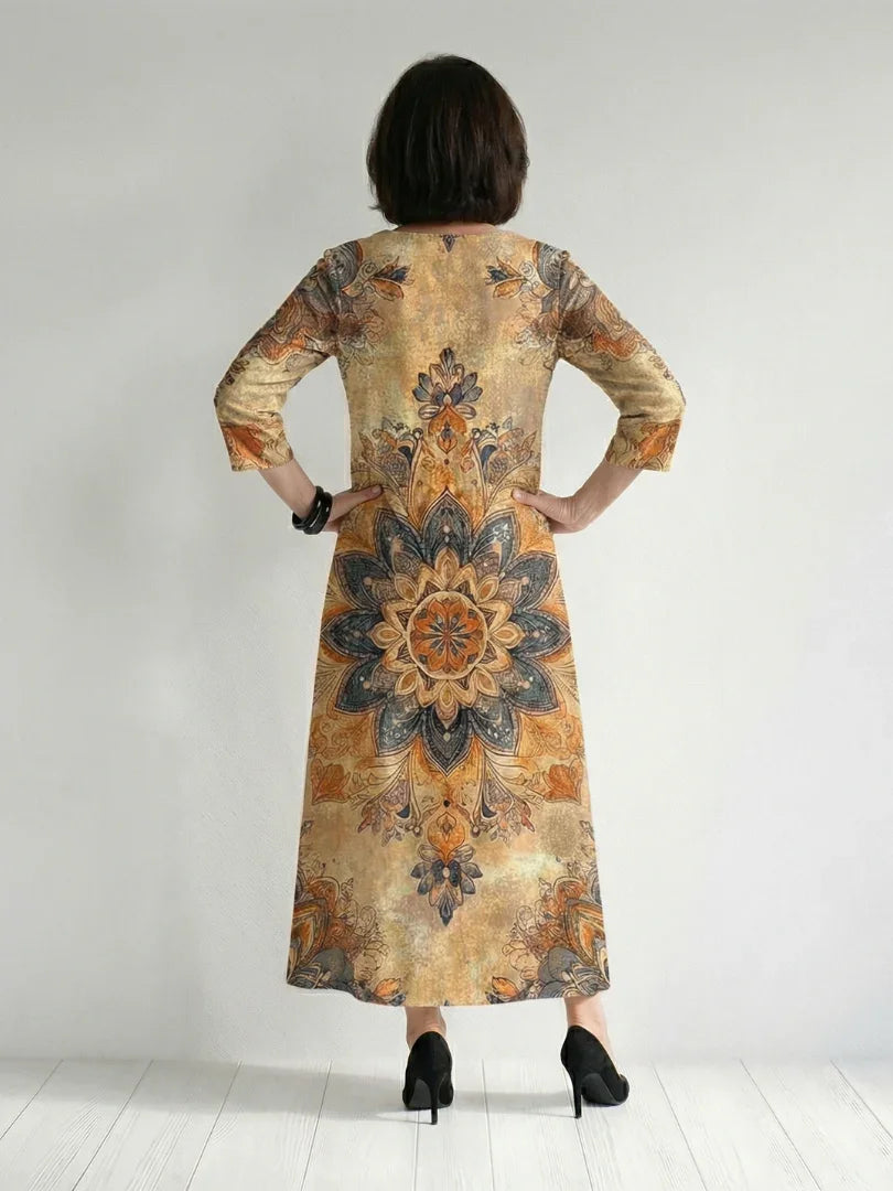Damon | Gentle Floral Midi Dress