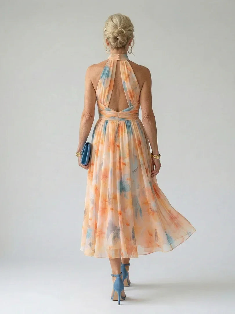 Elin | Soft Halter Midi Dress