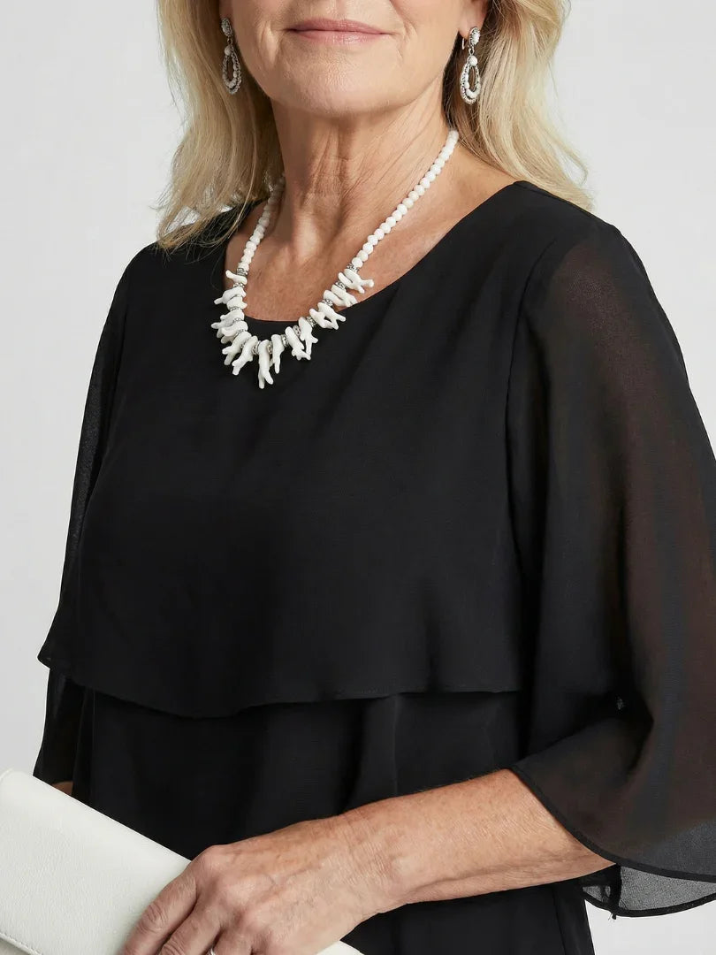 Brent | Layered Tier Midi Dress