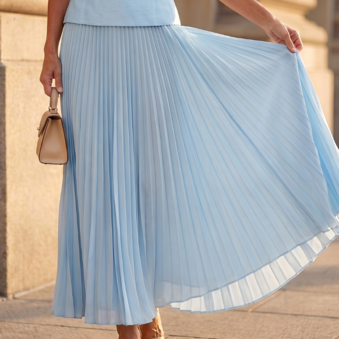 Rhodes | Structured Bodice Pleated Skirt Set