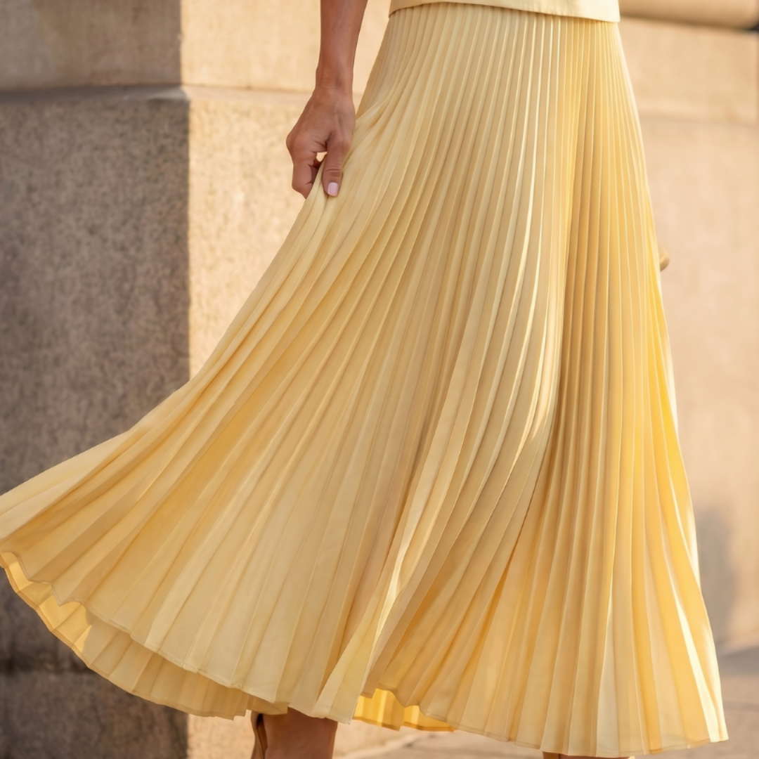 Rhodes | Structured Bodice Pleated Skirt Set